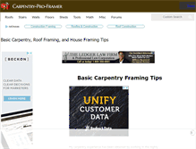 Tablet Screenshot of carpentry-pro-framer.com